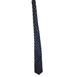 Ralph Lauren Sailboat‎ Print Necktie - Navy Blue Nautical Theme